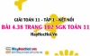 Bài 4.38 SGK Toán 11 tập 1 Kết nối tri thức